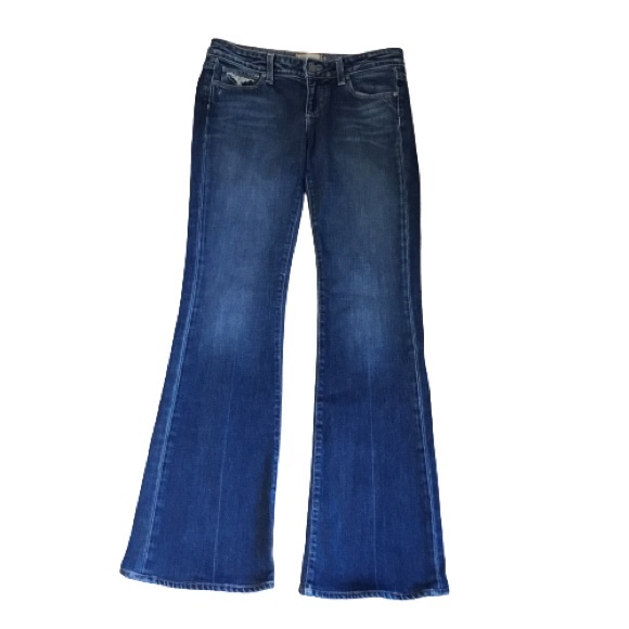 PAIGE Laurel Canyon Rose Vine Bootcut Jeans W28 - Picture 2 of 6